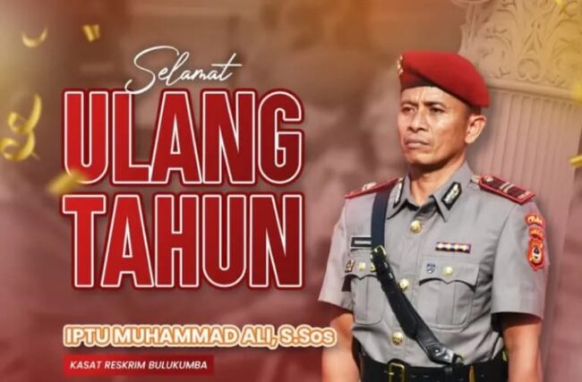 IMG-20250919-WA0106-650x427 IMG-20250919-WA0106-650x427 ⭐️Kasat Reskrim Polres Bulukumba Iptu Muhammad Ali S.Sos Rayakan Ulang Tahun ke-46, Dapat Ucapan Hangat IMG 20250919 WA0106 650x427