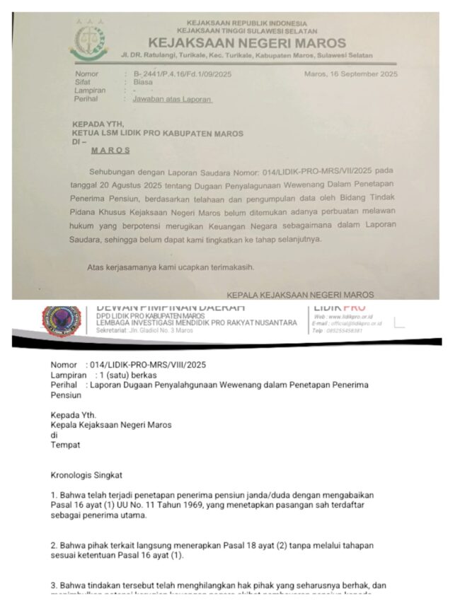 IMG-20250920-WA0131-650x857 IMG-20250920-WA0131-650x857 ⭐️Kejari Maros Diduga Menghentikan Laporan Penyalahgunaan Pensiun, Lidik Pro Tak Tinggal Diam IMG 20250920 WA0131 650x857